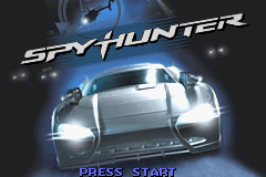 Spy Hunter title screen for GameBoy Advance